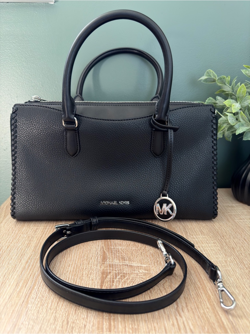 Michael Kors Arden Medium Top-Zip Satchel